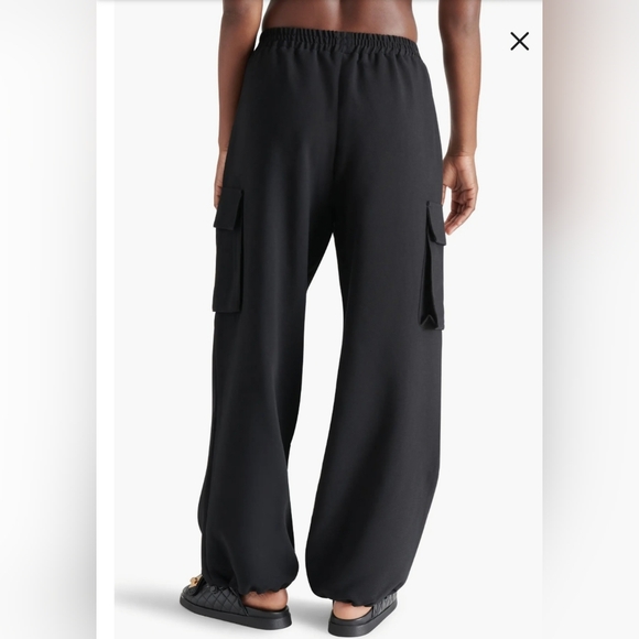 WOMEN'S BLACK RELAXED UTILITY PANTS SIZE SMALL - Picture 2 of 6